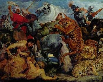 Питер Пауль Рубенс - Охота на тигров и львов