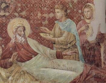 ди Бондоне, Джотто. Цикл фресок о жизни св. Франциска Ассизского. Исаак отвергает Исава