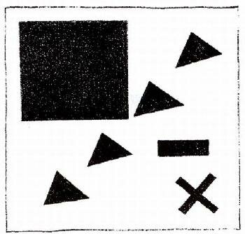 Казимир Северинович Малевич - Супрематическая группа с использованием треугольника