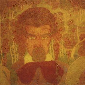Казимир Северинович Малевич - Эскиз фресковой живописи (Автопортрет)