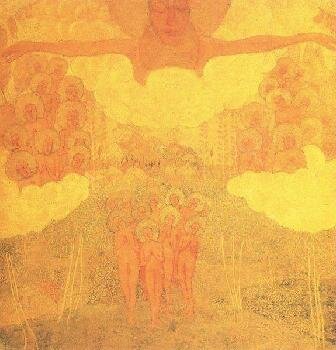 Казимир Северинович Малевич - Эскиз фресковой живописи. Торжество неба