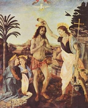 Леонардо да Винчи - Крещение Христа